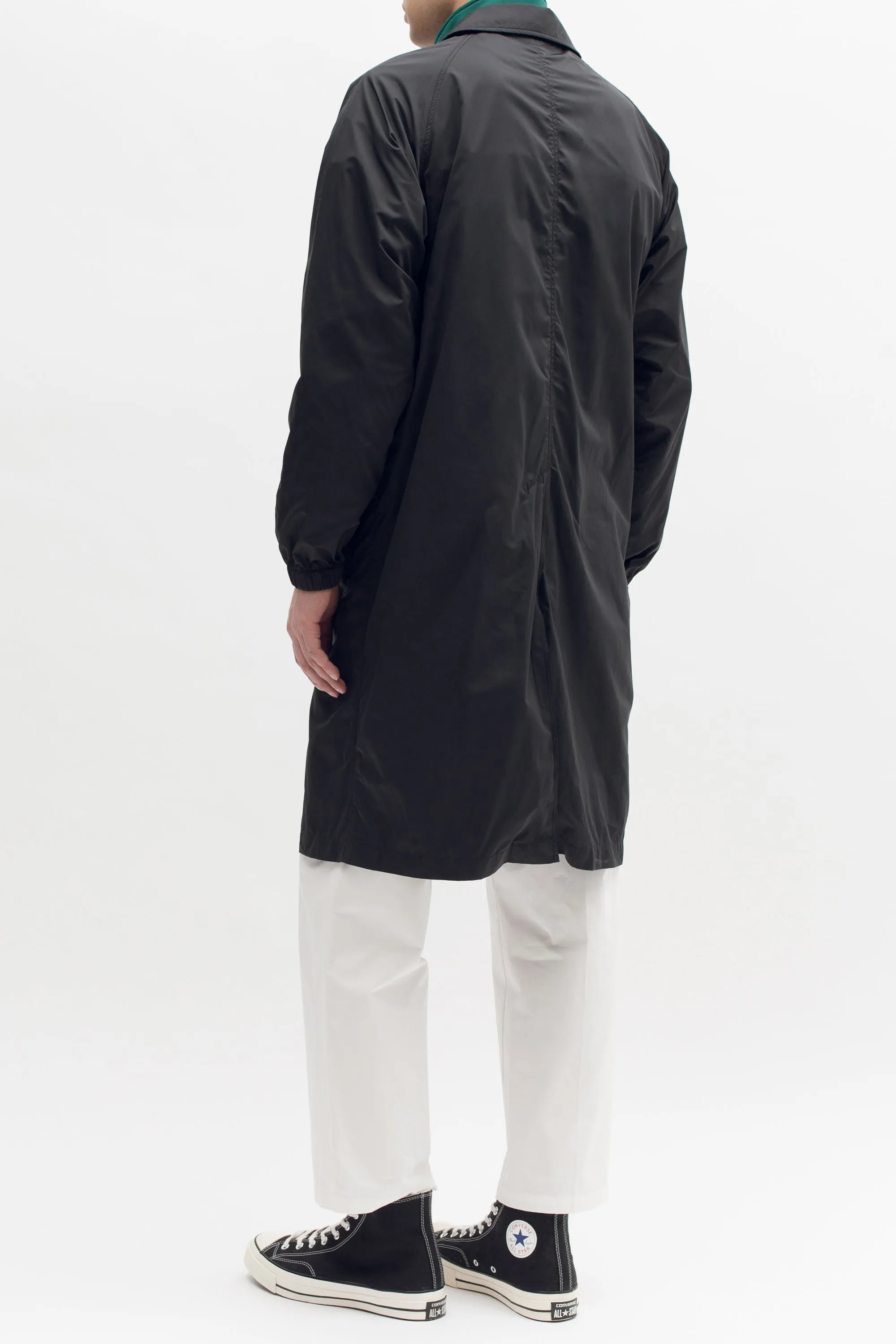 Long Trench Coat - Black