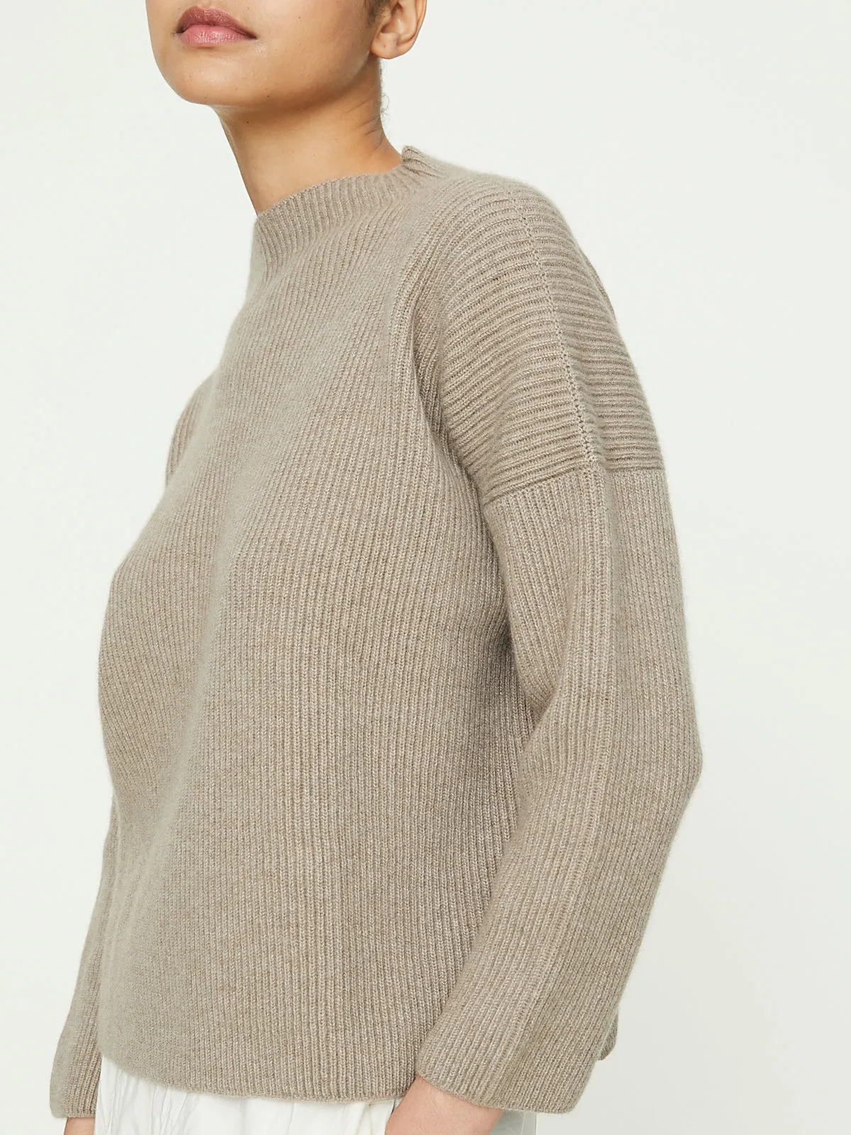 Lupetto Knitted High Neck Sweater Donna Maglia Inglese in Cork