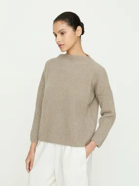 Lupetto Knitted High Neck Sweater Donna Maglia Inglese in Cork