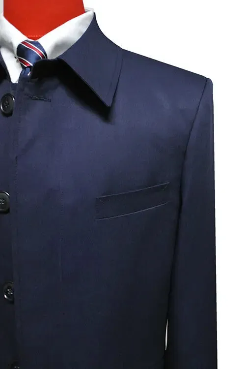 Mac Coat | Original Mod Style Navy Blue Mac Coat For Men