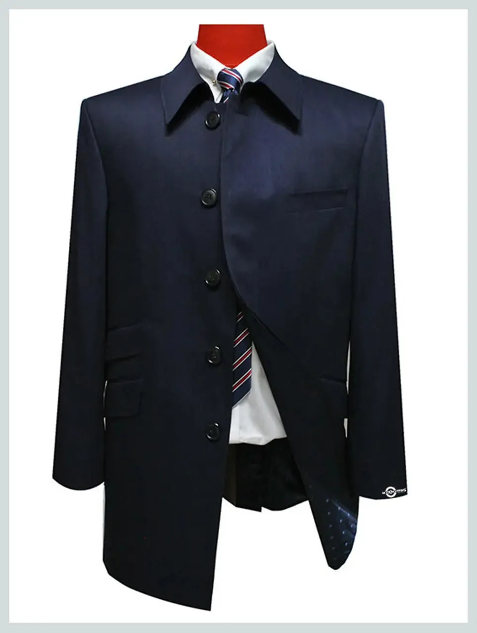 Mac Coat | Original Mod Style Navy Blue Mac Coat For Men