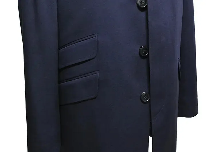 Mac Coat | Original Mod Style Navy Blue Mac Coat For Men