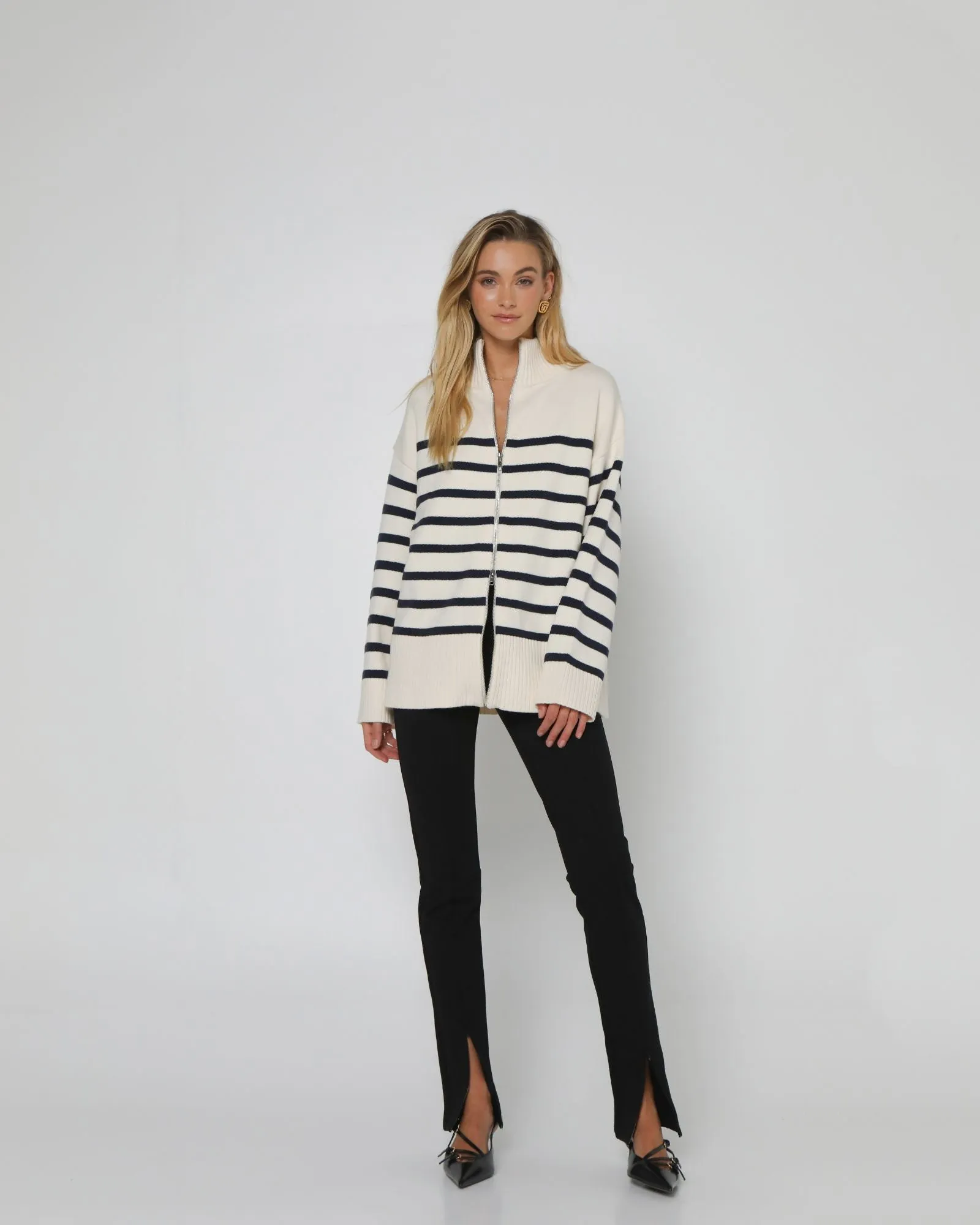 Madison the Label Addie Striped Sweater