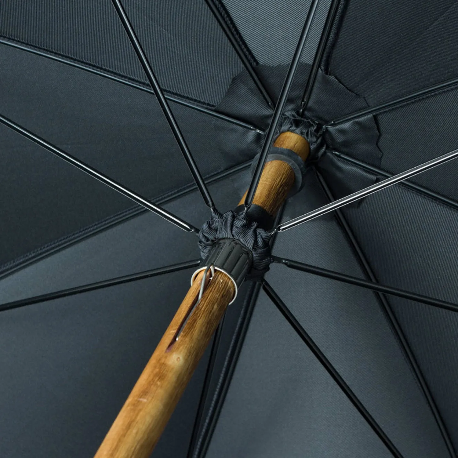 Maglia Francesco Black Canopy Umbrella with Chestnut Canopy