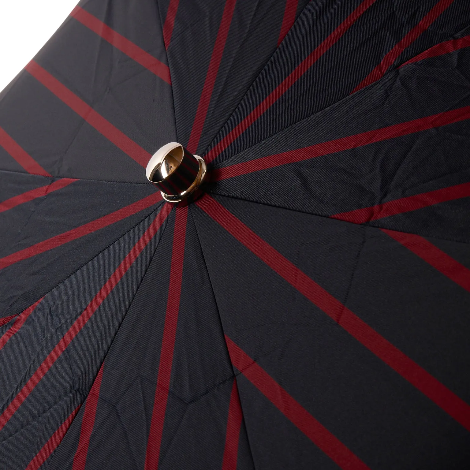 Maglia Francesco Navy and Red Travel Umbrella with Maple Handle