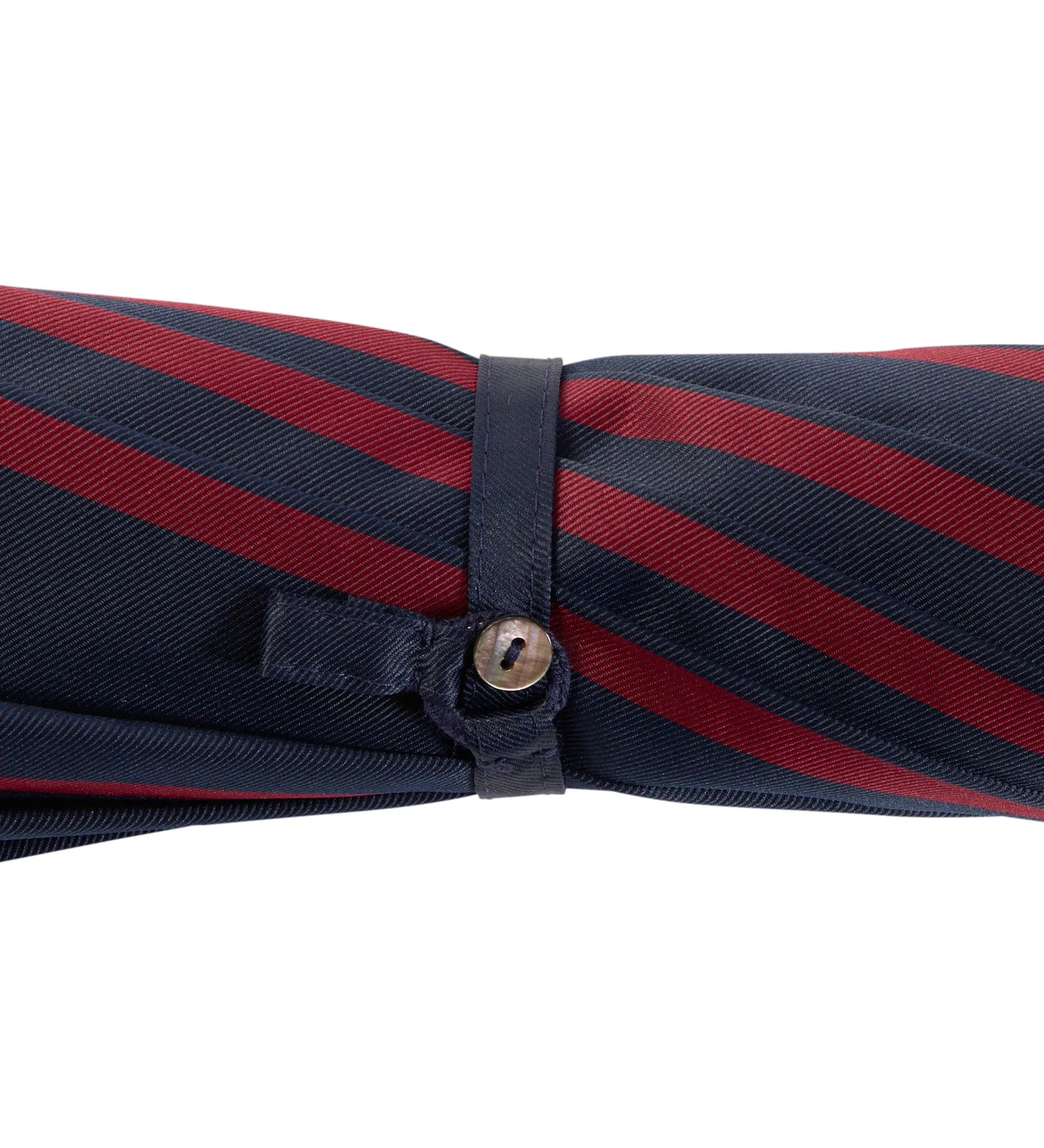 Maglia Francesco Navy and Red Travel Umbrella with Maple Handle