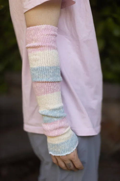 Marled Cotton Candy Stripes Warmers