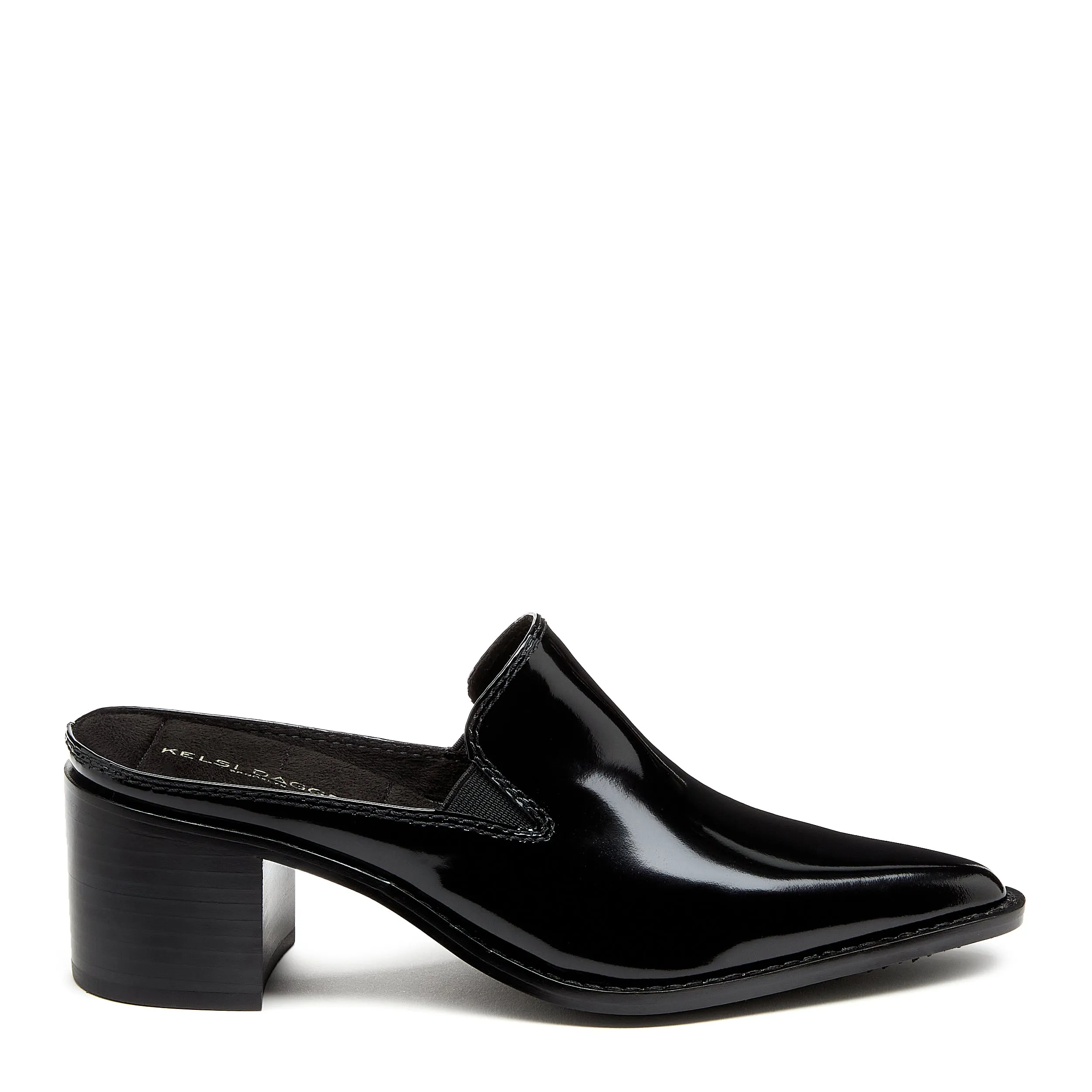 Mason Black Pointed Toe Mules