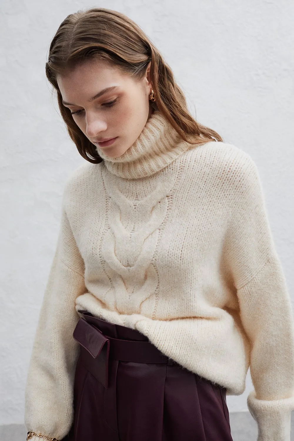 Mayra Cable Knit Sweater