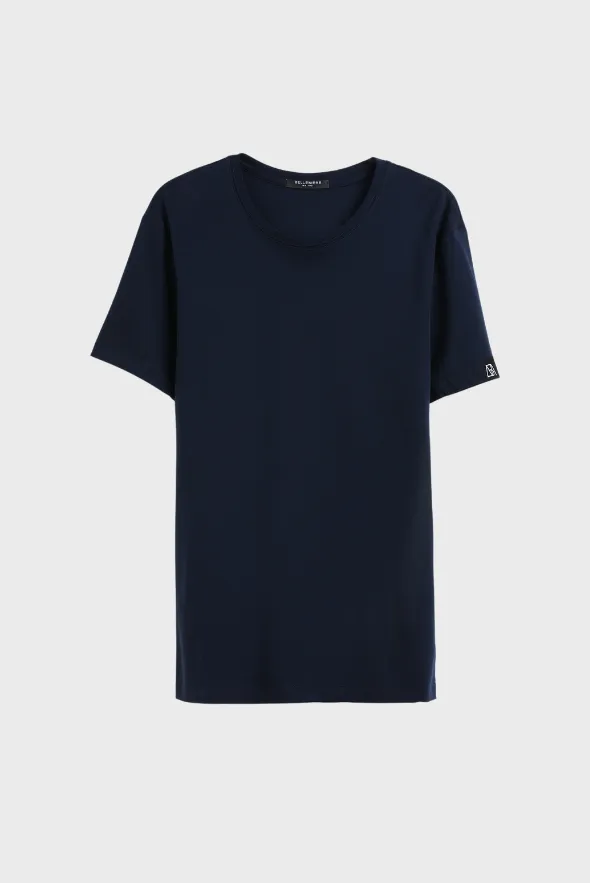 Men Crew-Neck Cotton T-Shirt (185G)