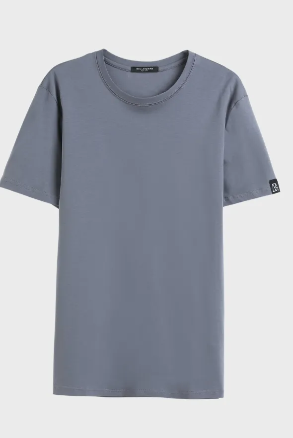 Men Crew-Neck Cotton T-Shirt (185G)