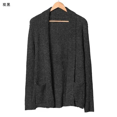 Men Sweater Long Sleeve Cardigan Males Pull style cardigan Clothing Fashion Thick warm Mohair Sweater Men england style hot J511