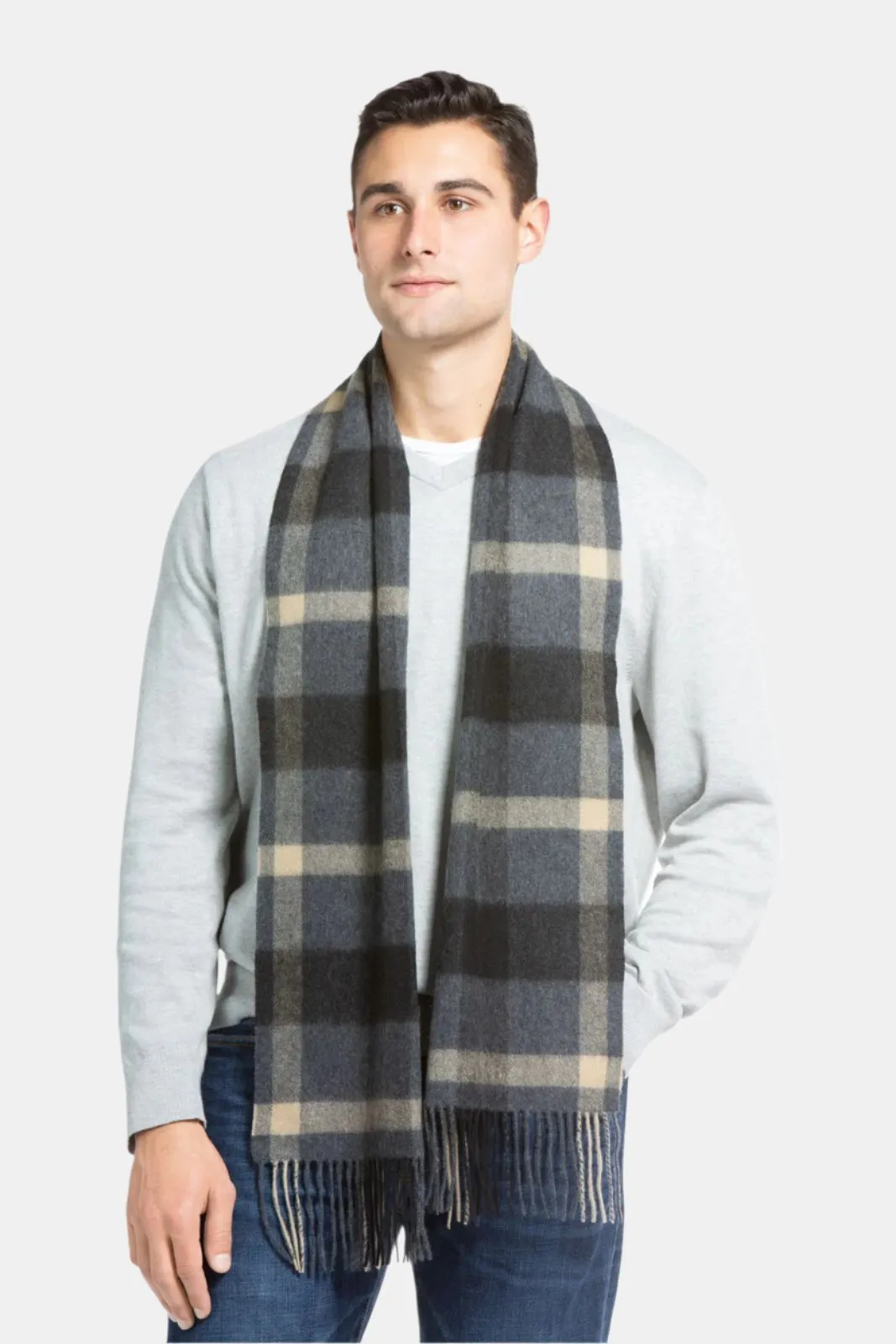 Men's Classic 100% Pure Cashmere Scarf