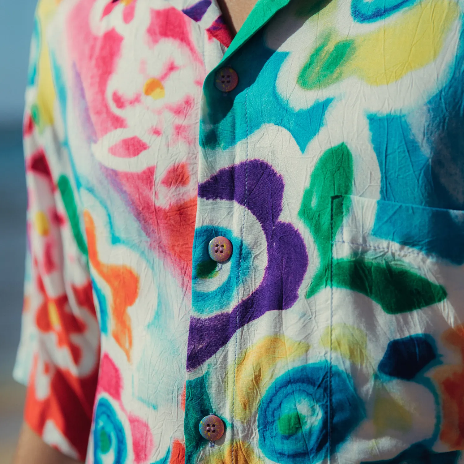 Men's Retro Shirt - Circus Flower