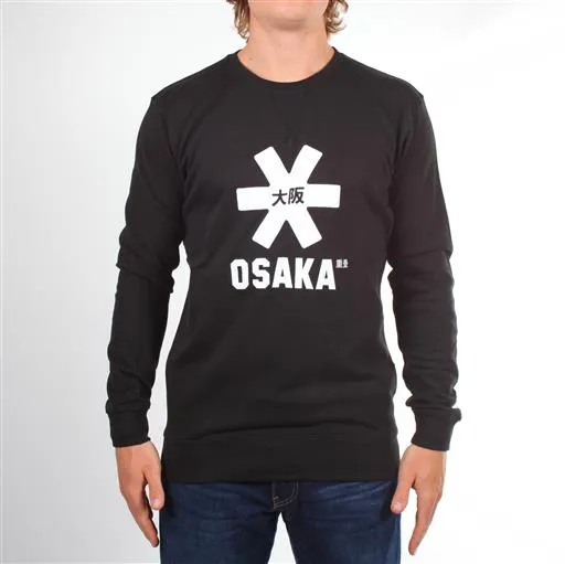 Men's White Osaka Star Sweater - BLACK