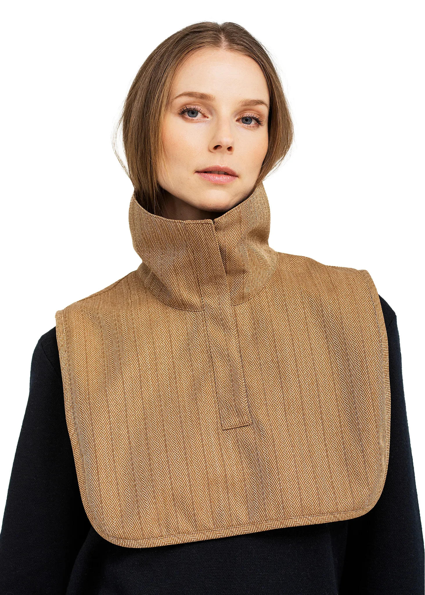 Neck warmer - Camel Tweed