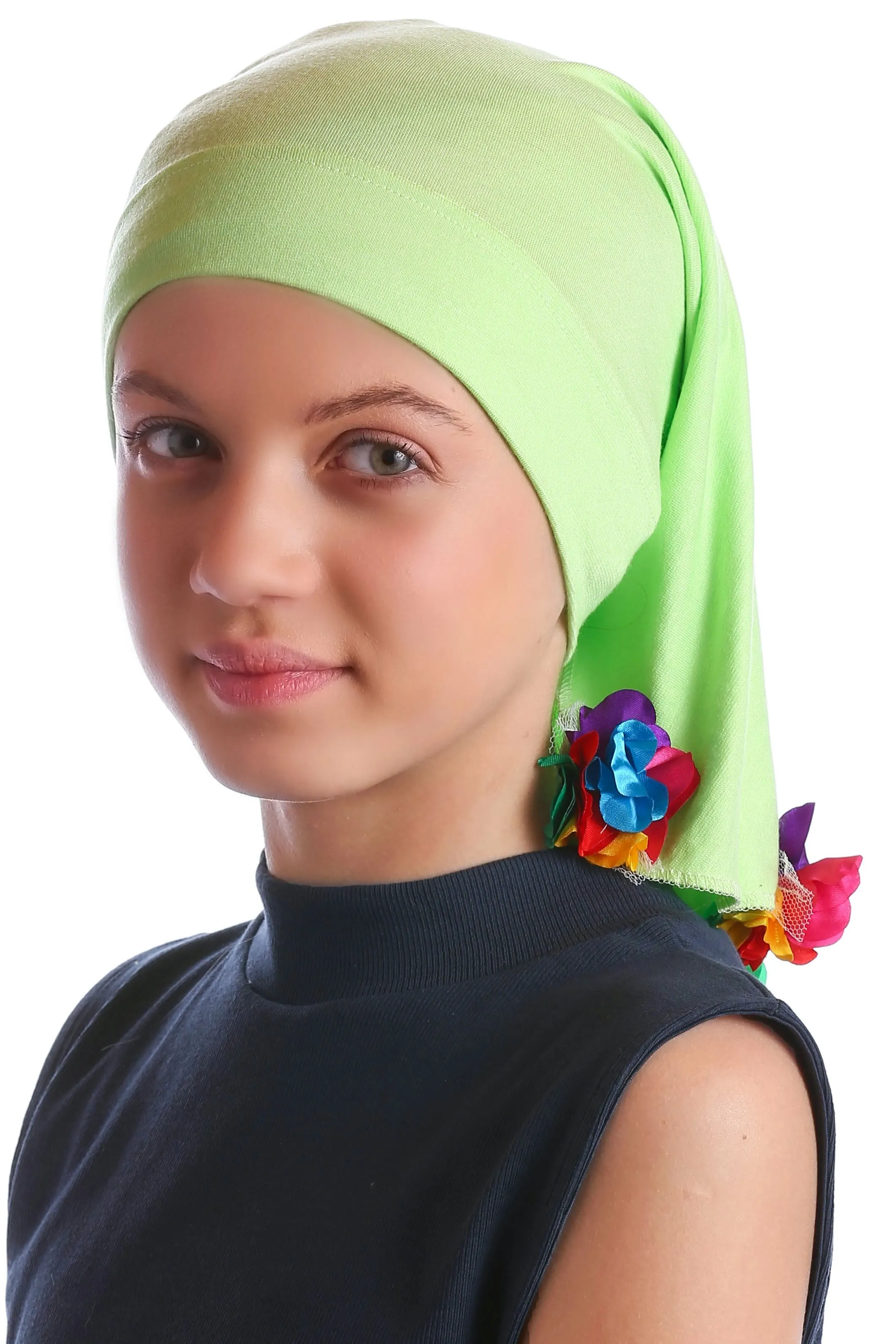 No Tie Bandana for Youth with Flowers