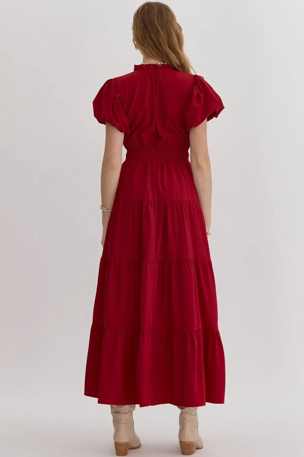 'Once More' Dress -Ruby