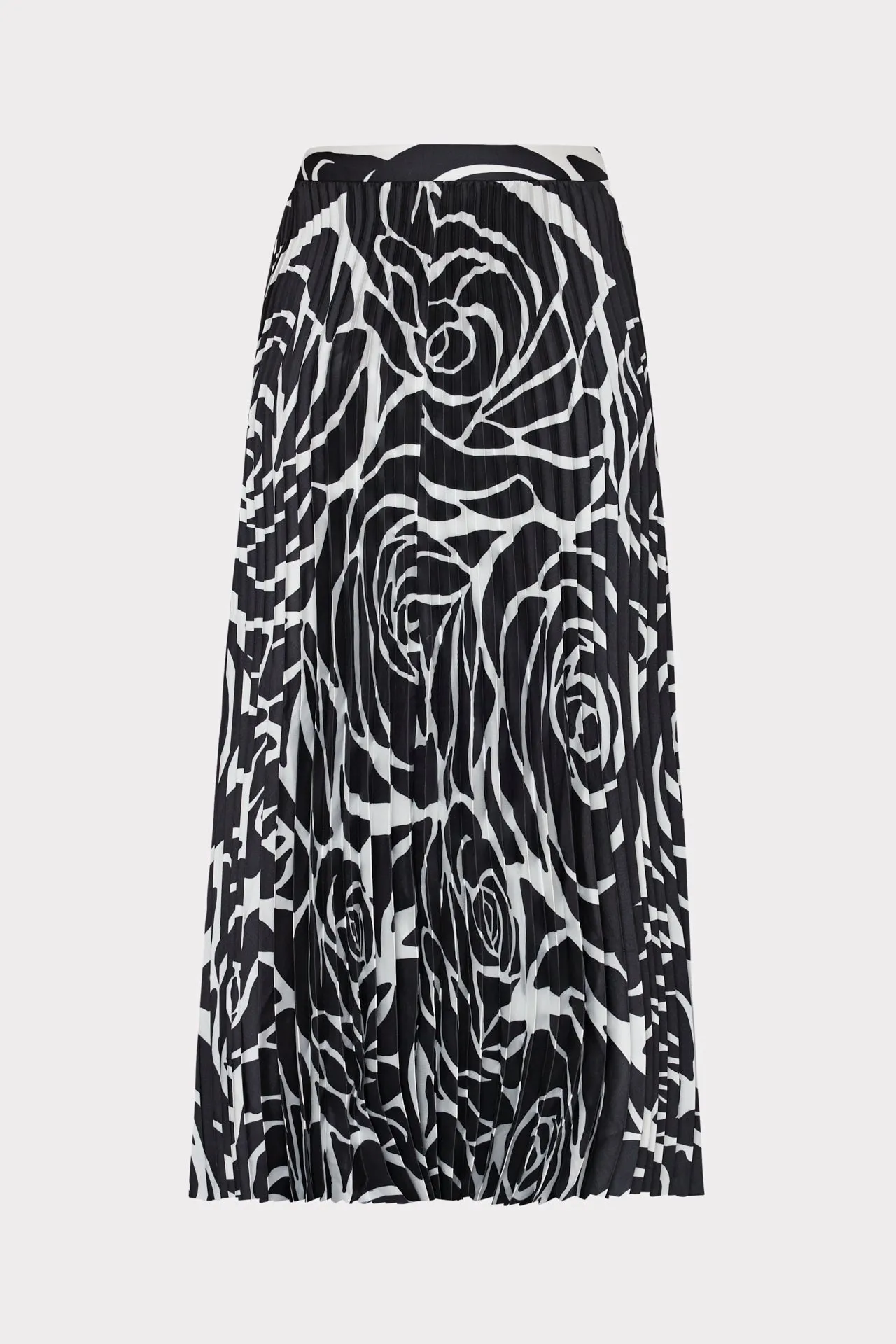 Otha Black Rose Pleated Skirt