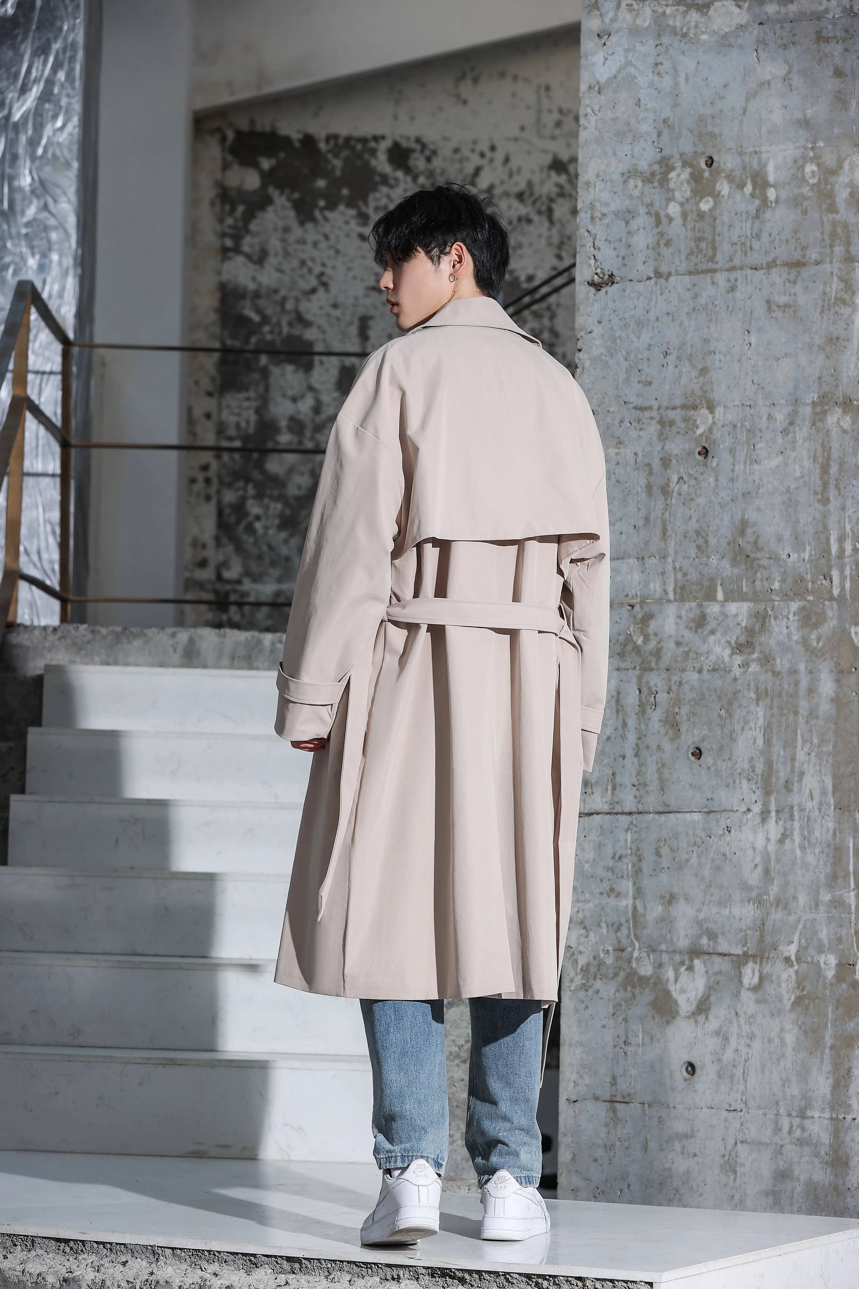 Oversized Long Trench Coat