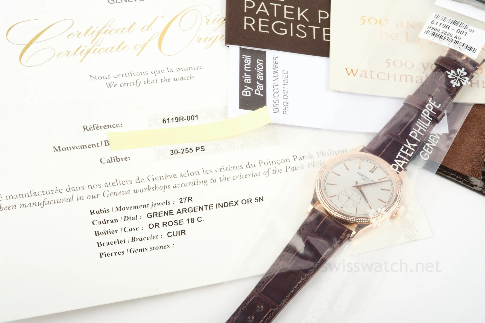 Patek Philippe Calatrava 6119R - NEVER WORN - UNTOUCHED - SEALED | Dec 2022