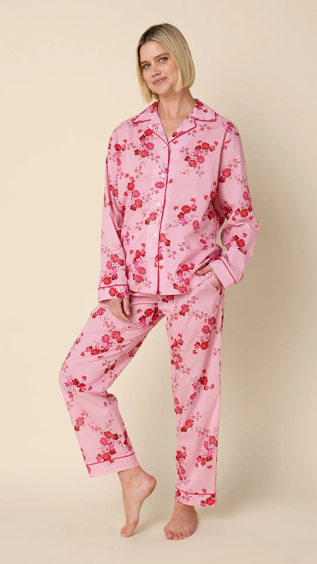 Pink Roses Voile Pajama