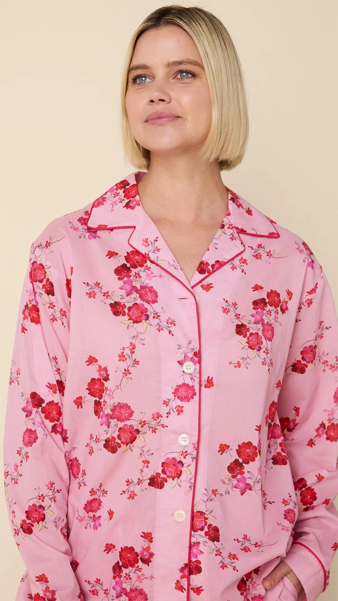 Pink Roses Voile Pajama