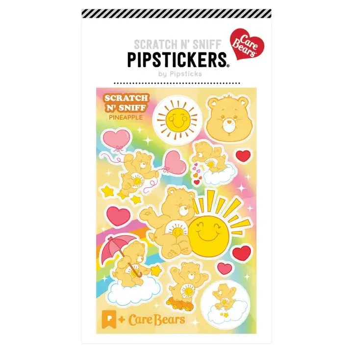 Pipsticks   Care Bears Funshine Bear Scratch 'n Sniff Stickers