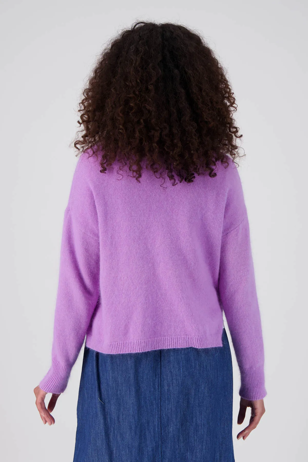 Portland Sweater Lavender in Angora