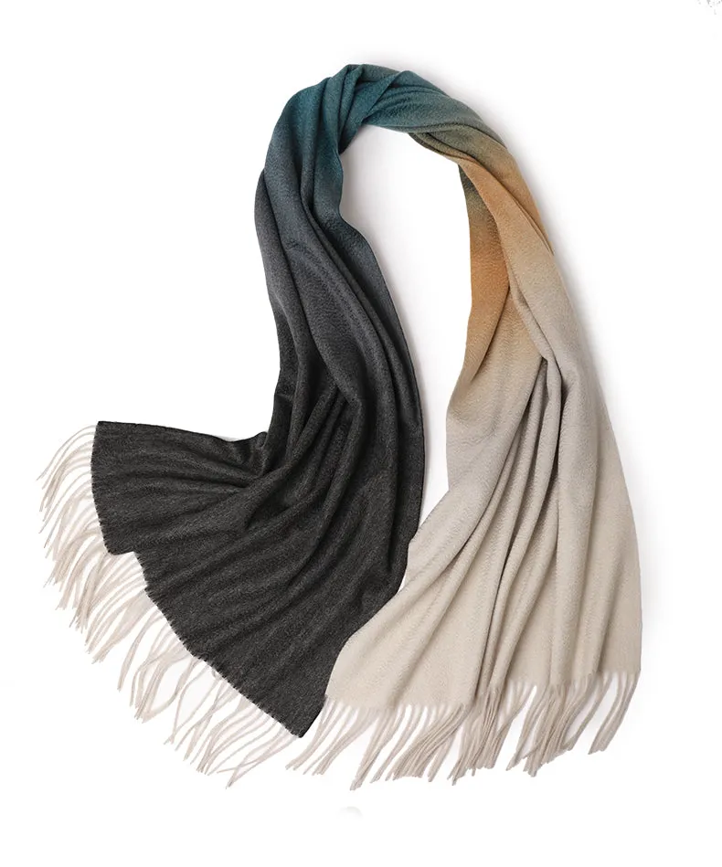 Premium Gradient Cashmere Scarf