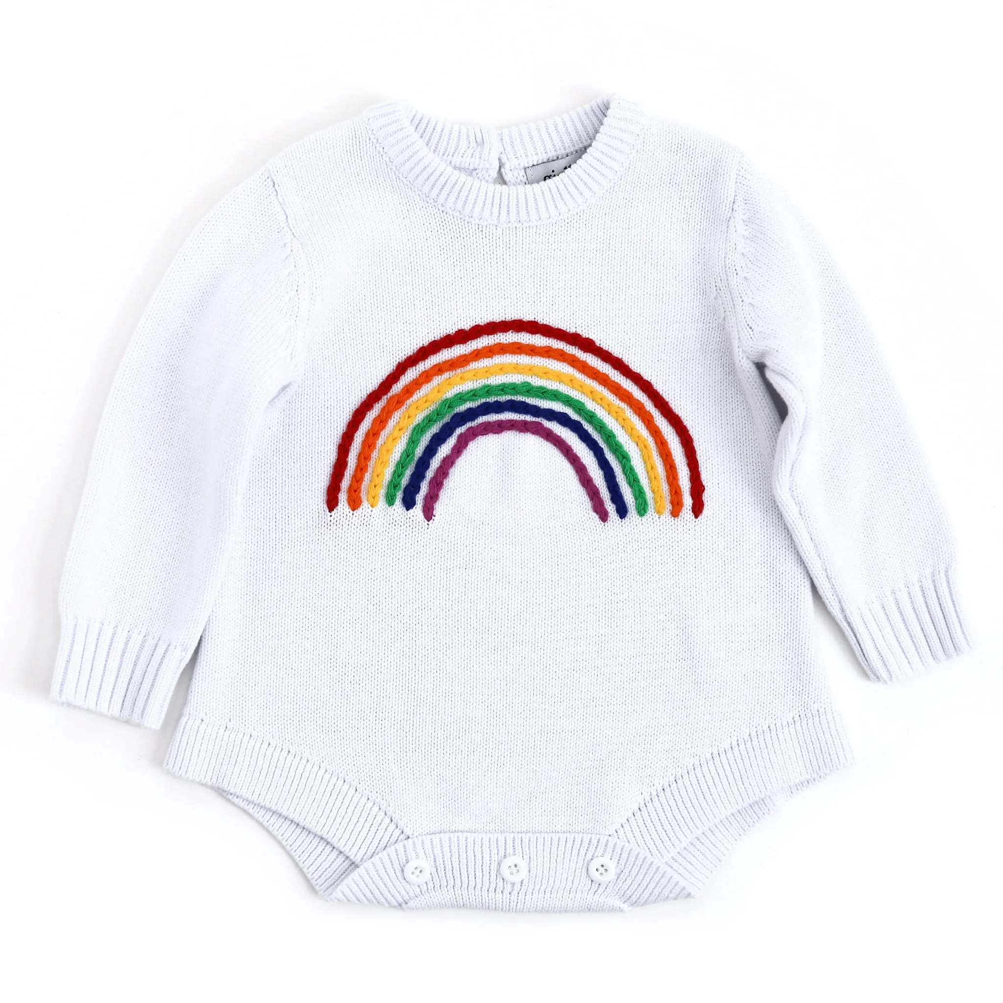 Rainbow Sweater Romper