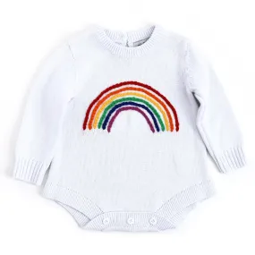 Rainbow Sweater Romper