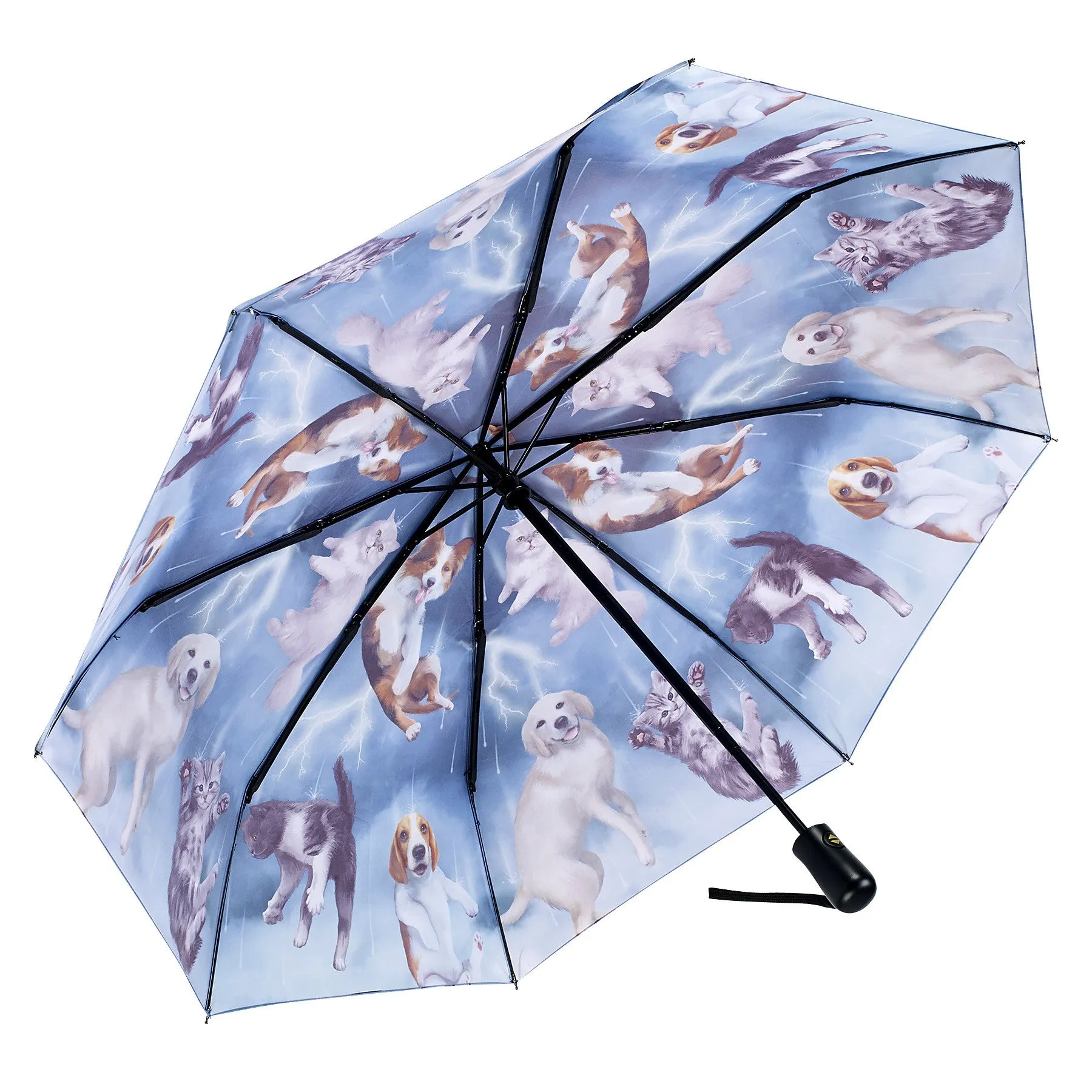 Raining Cats & Dogs Folding Umbrella