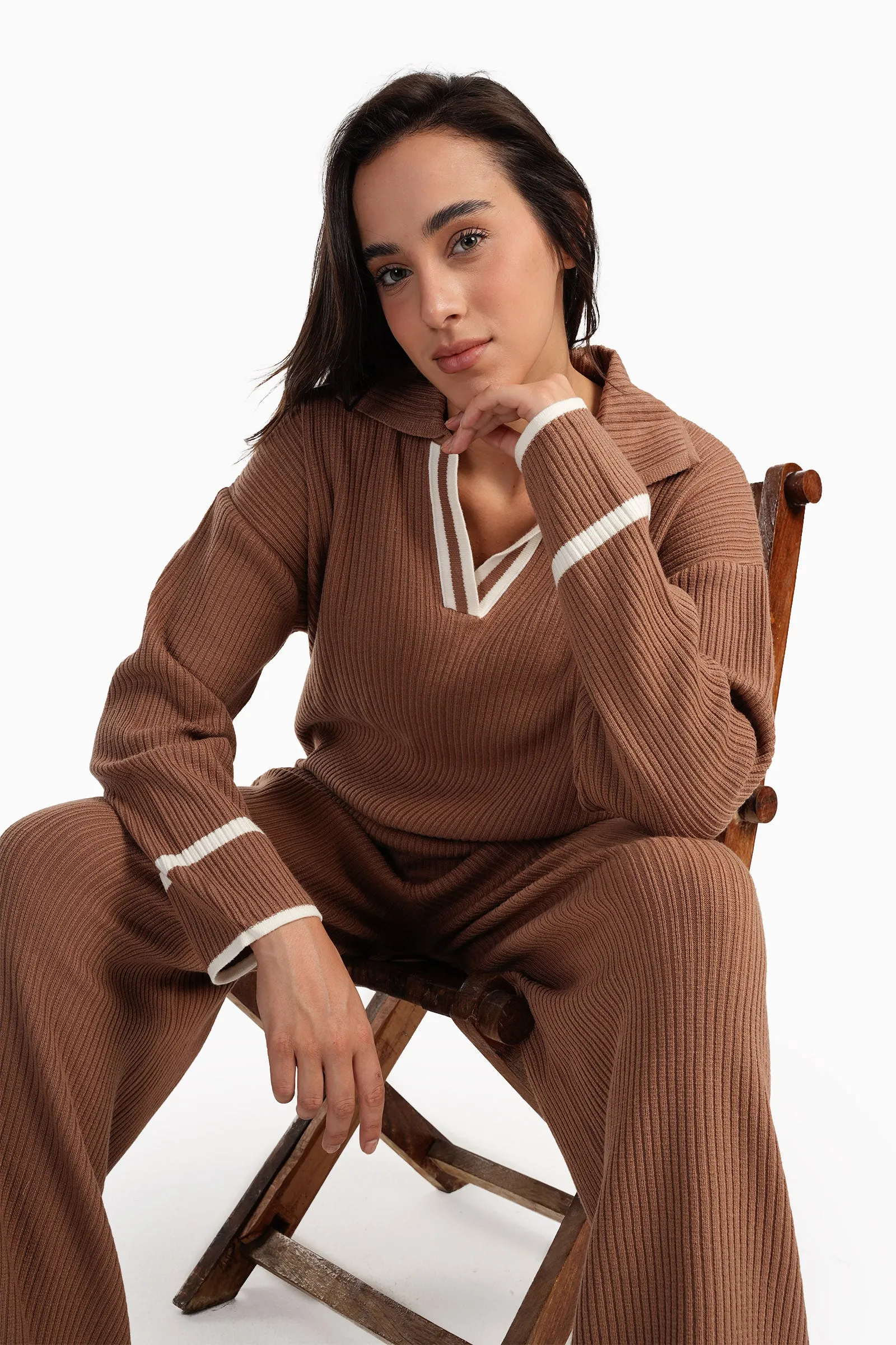 Rib-Knit Lounge Pants