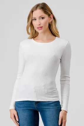 Ribbed Long-Sleeved T-shirt