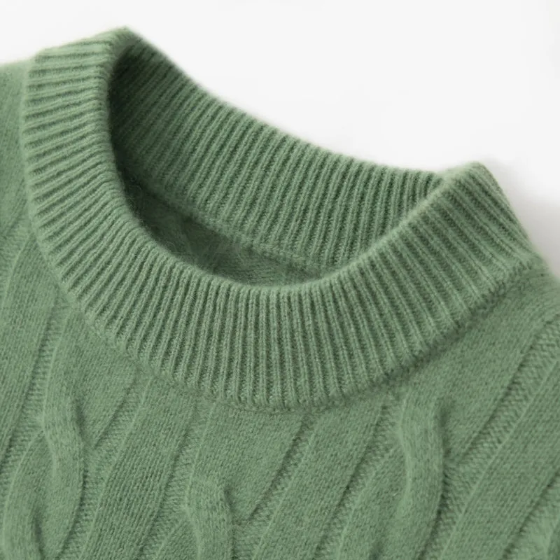 Rich Cable-Knit Cashmere Sweater