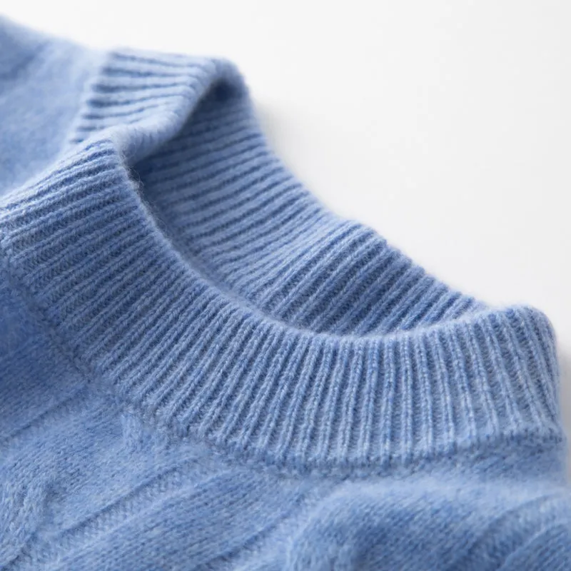 Rich Cable-Knit Cashmere Sweater