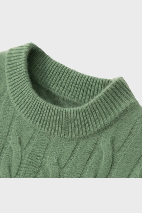 Rich Cable-Knit Cashmere Sweater