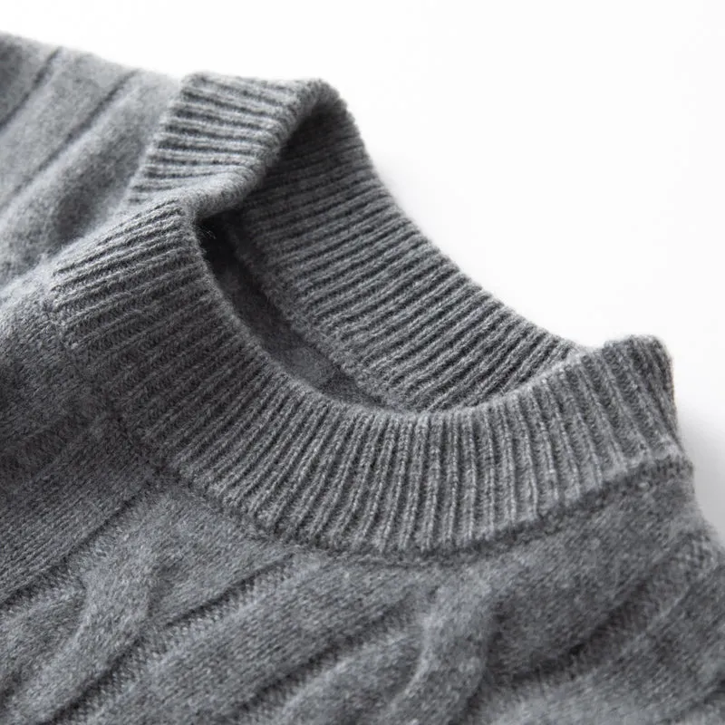 Rich Cable-Knit Cashmere Sweater