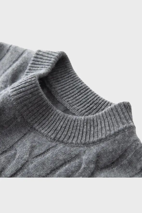 Rich Cable-Knit Cashmere Sweater