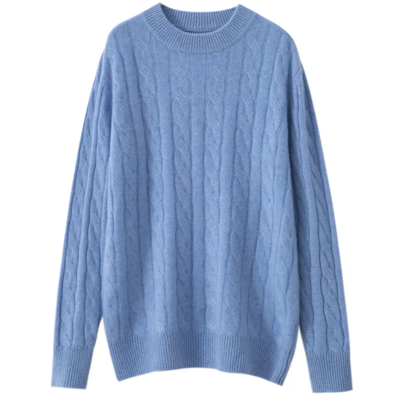 Rich Cable-Knit Cashmere Sweater