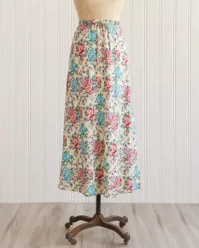 Rosette Linen Skirt