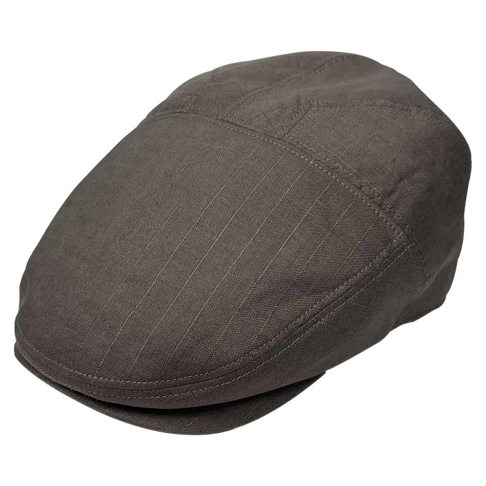 Saint Martin – Linen Pinstripe Driver Cap