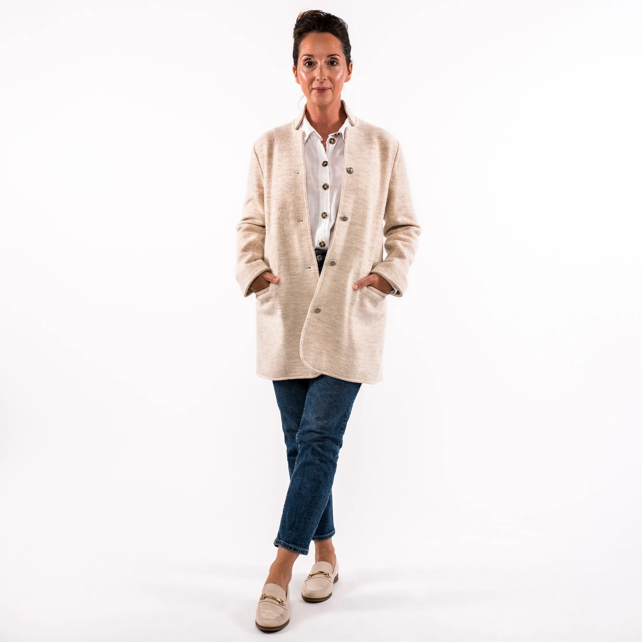 Salma Tyrolean Boiled Wool Jacket