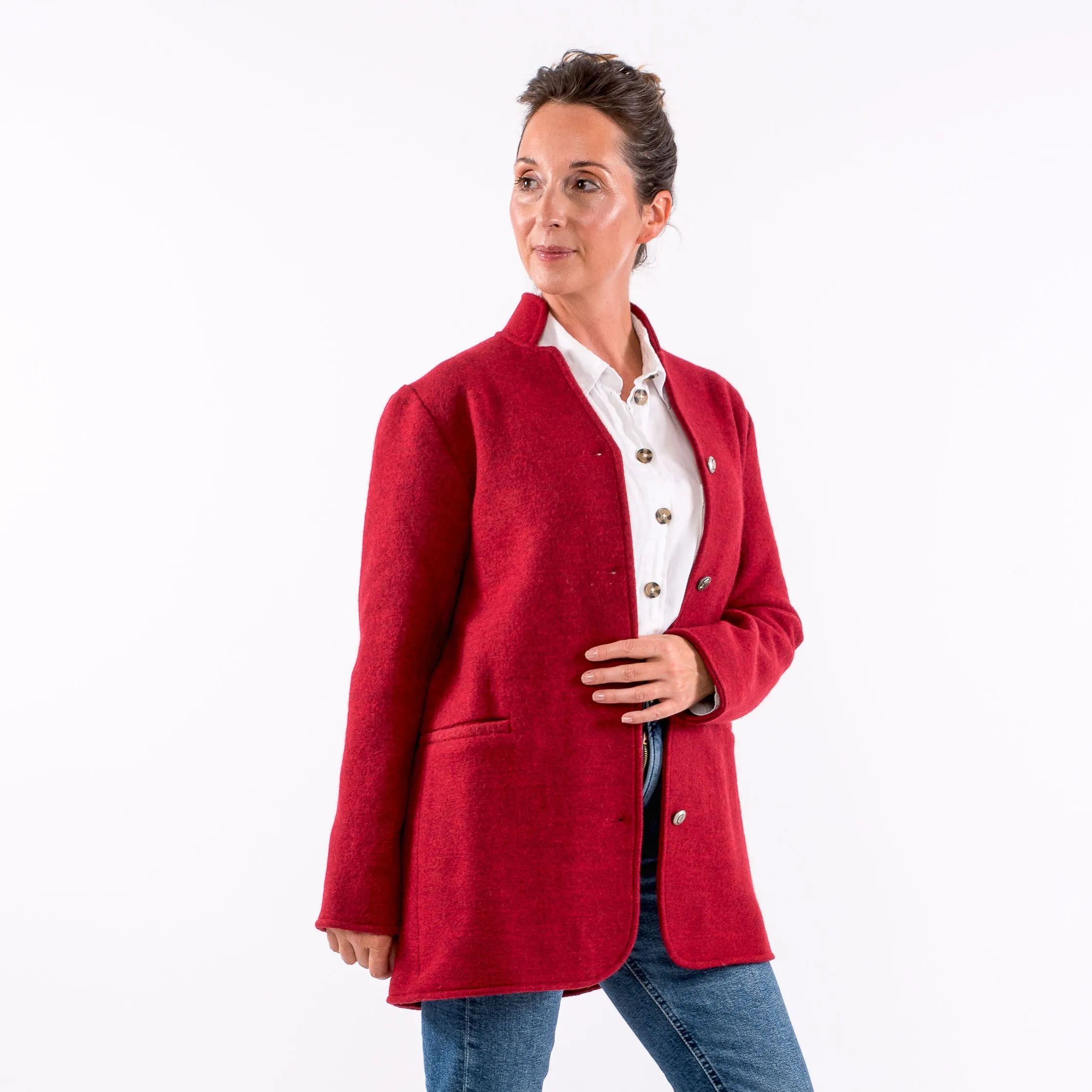 Salma Tyrolean Boiled Wool Jacket