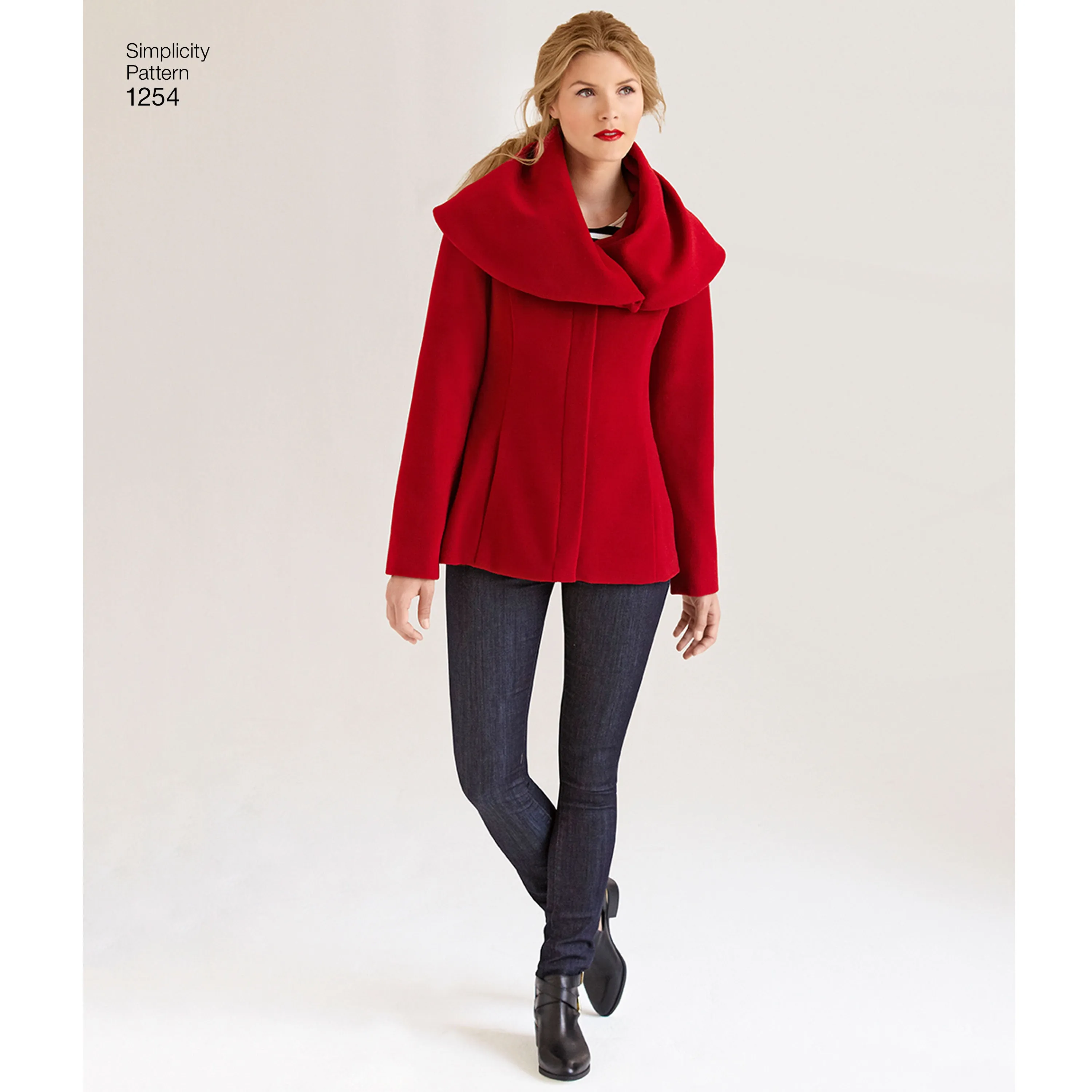 Simplicity Sewing Pattern 1254 Misses’ Leanne Marshall Easy Lined Coat or Jacket