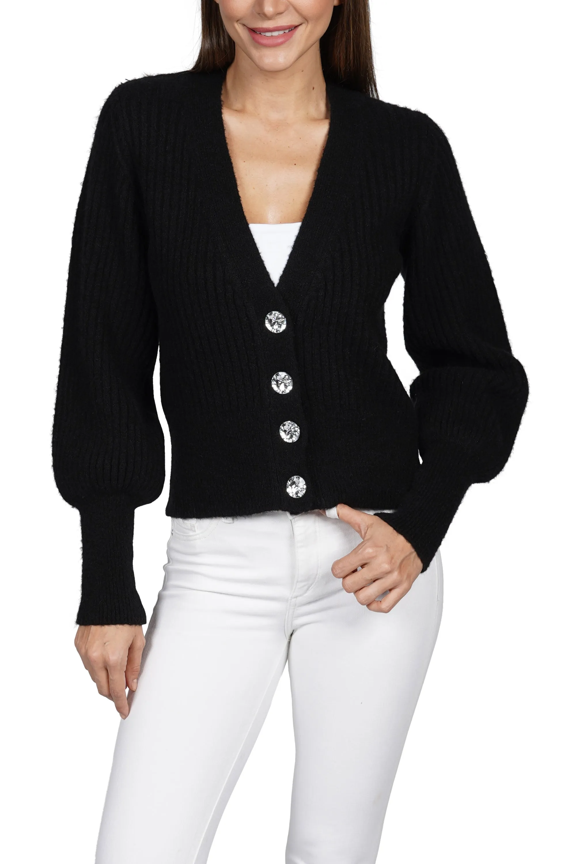 Slayden Jewel Button Cardigan