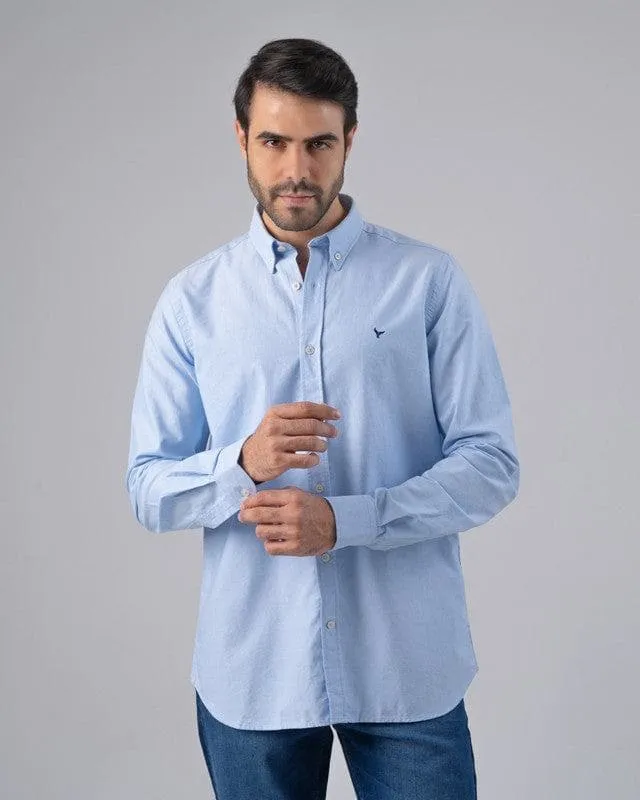 SLIM-FIT OXFORD SHIRT  - SKY BLUE