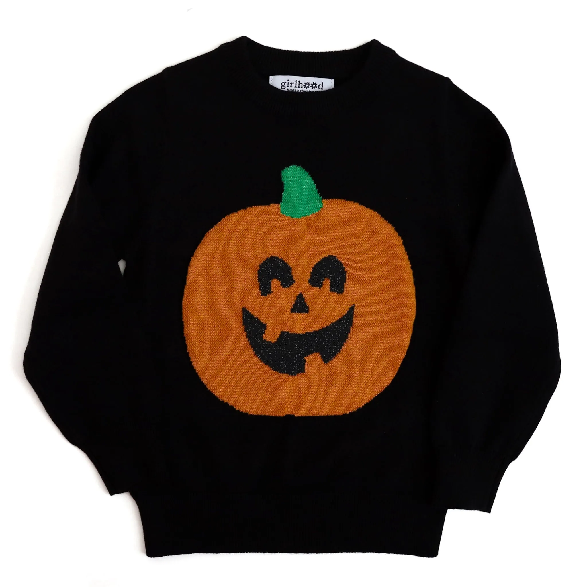 Sparkle Pumpkin Pullover Sweater