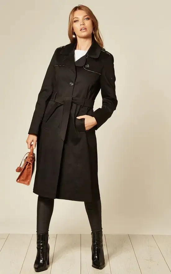 Spring/Summer Lightweight Military Duster Trench Coat